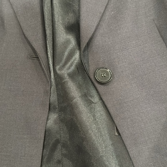 Gray suit jacket tailored Tahari 0P 0 - Picture 3 of 5